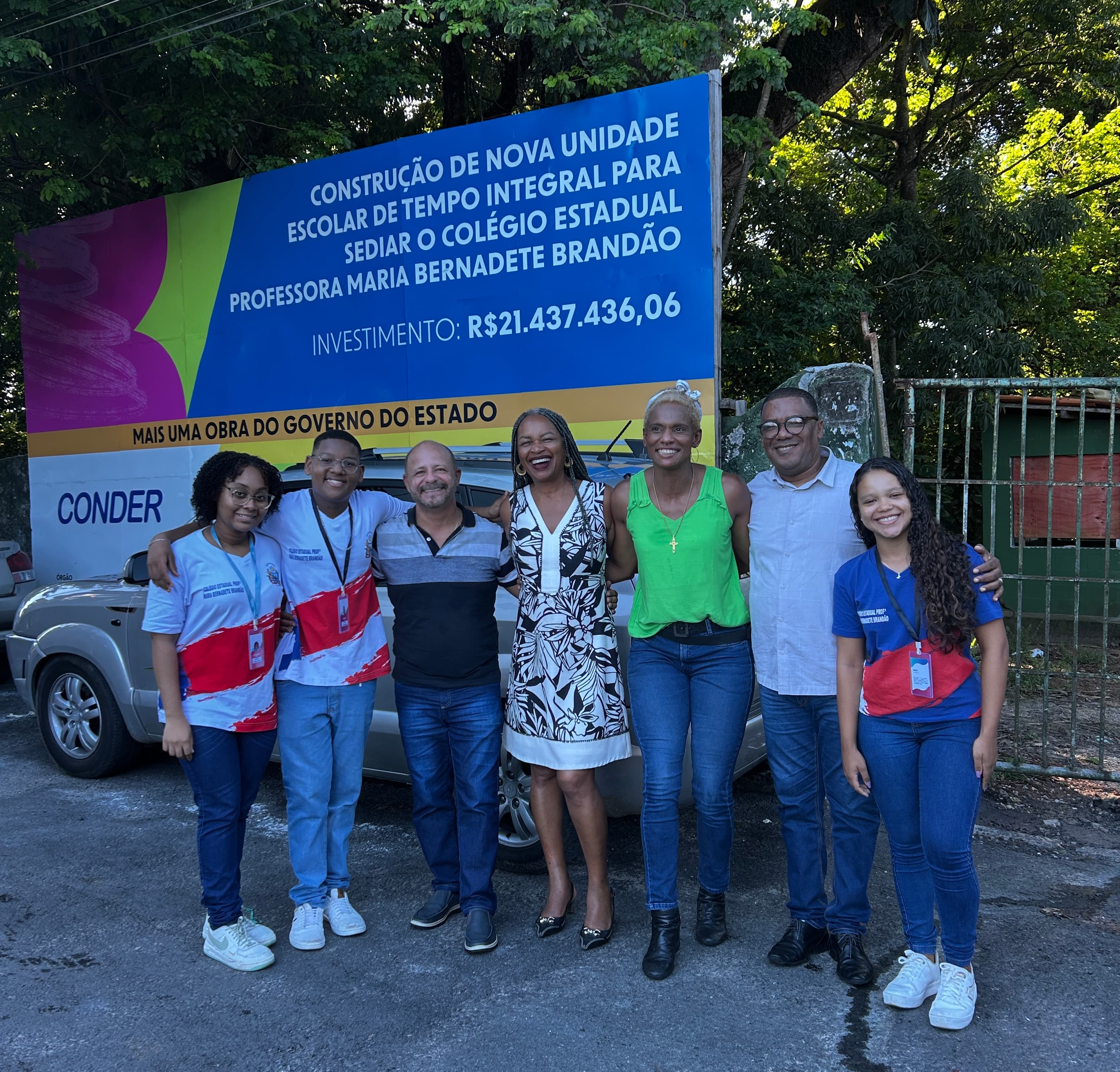 Olívia Santana acompanhando obras públicas!